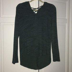 dark green sweater